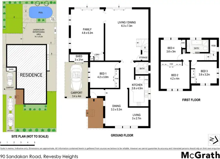 Floorplan of Homely house listing, 90 Sandakan Road, Revesby Heights NSW 2212