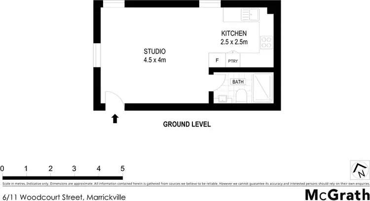 Floorplan of Homely apartment listing, 6/11 Woodcourt Street, Marrickville NSW 2204