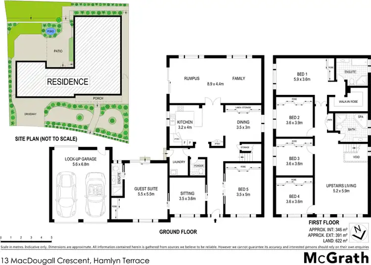 Floorplan of Homely house listing, 13 MacDougall Crescent, Hamlyn Terrace NSW 2259