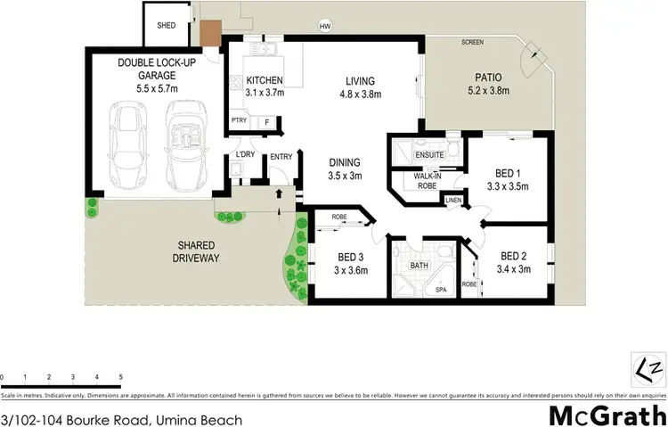 Floorplan of Homely villa listing, 3/102 Bourke Road, Umina Beach NSW 2257