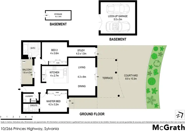 Floorplan of Homely apartment listing, 10/266 Princes Highway, Sylvania NSW 2224