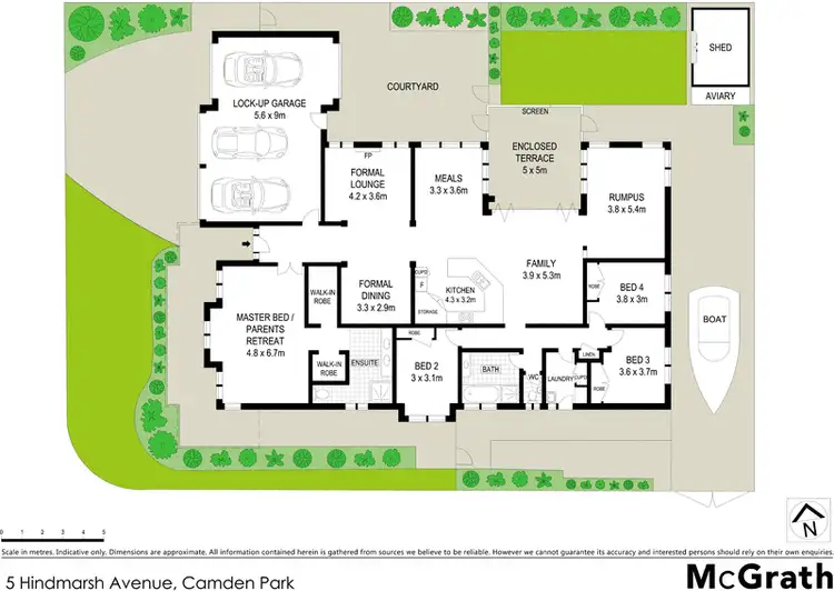 Floorplan of Homely house listing, 5 Hindmarsh Avenue, Camden Park NSW 2570
