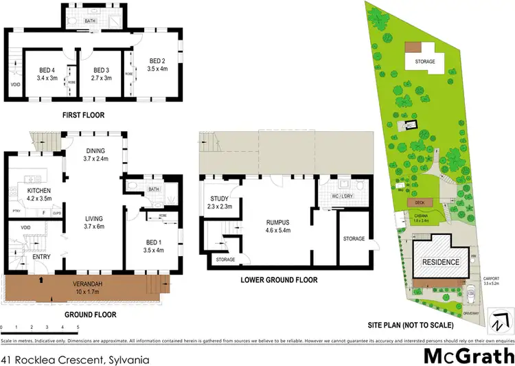 Floorplan of Homely house listing, 41 Rocklea Crescent, Sylvania NSW 2224