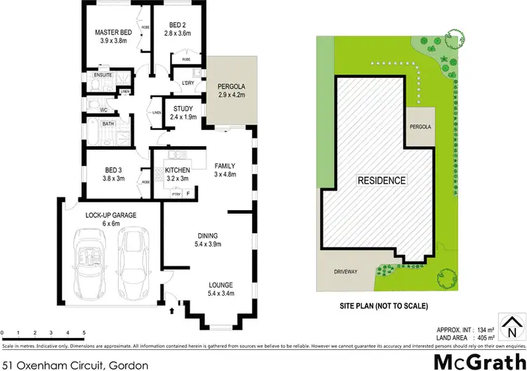 Floorplan of Homely house listing, 51 Oxenham Circuit, Gordon ACT 2906