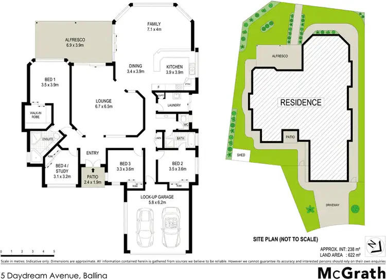Floorplan of Homely house listing, 5 Daydream Avenue, Ballina NSW 2478
