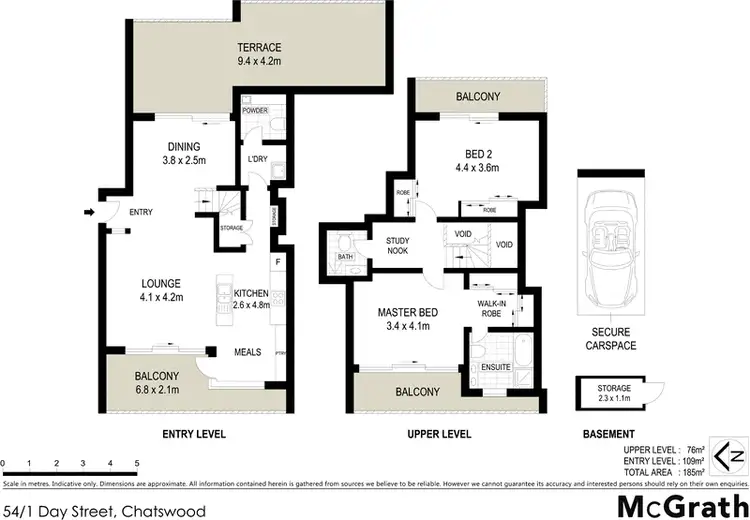 Floorplan of Homely apartment listing, 54/1 Day Street, Chatswood NSW 2067