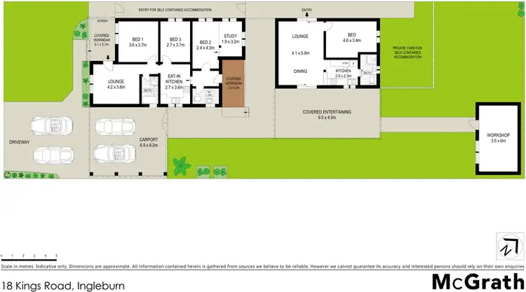 Floorplan of Homely house listing, 18 Kings Road, Ingleburn NSW 2565