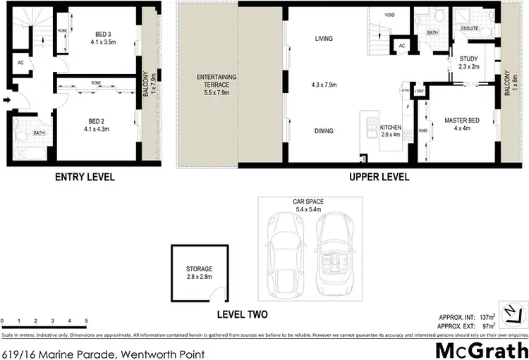 Floorplan of Homely apartment listing, 619/16 Marine Parade, Wentworth Point NSW 2127
