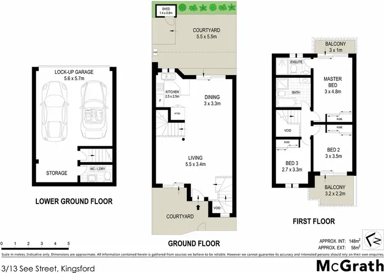 Floorplan of Homely townhouse listing, 3/13 See Street, Kingsford NSW 2032