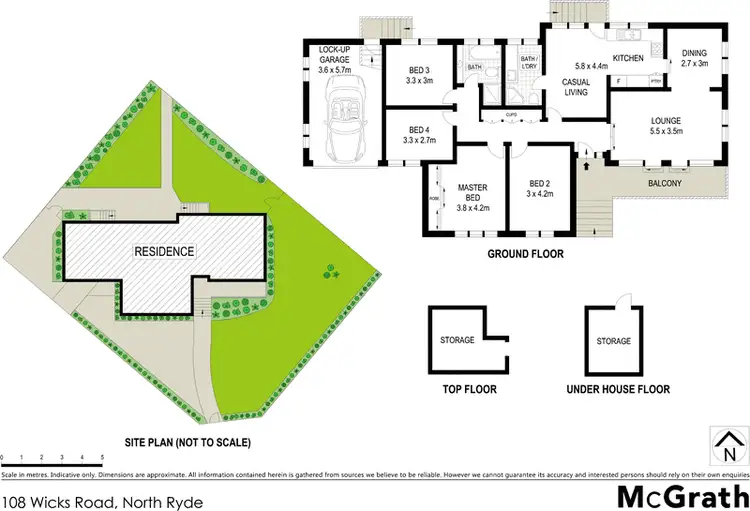 Floorplan of Homely house listing, 108 Wicks Road, North Ryde NSW 2113