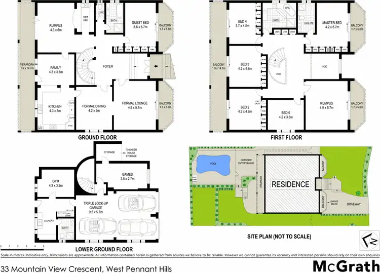Floorplan of Homely house listing, 33 Mountain View Crescent, West Pennant Hills NSW 2125
