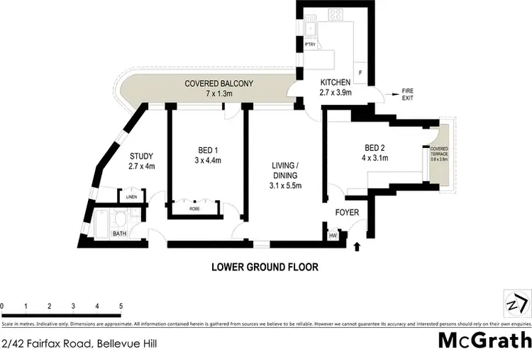 Floorplan of Homely apartment listing, 2/42 Fairfax Road, Bellevue Hill NSW 2023