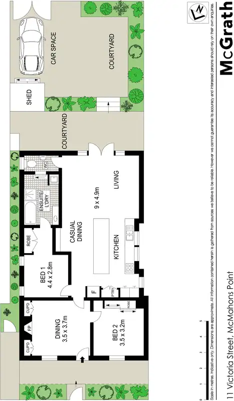 Floorplan of Homely house listing, 11 Victoria Street, Mcmahons Point NSW 2060