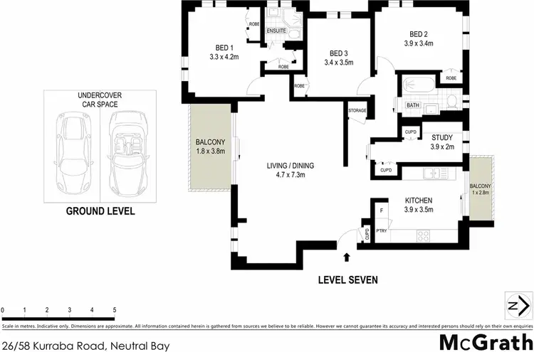Floorplan of Homely apartment listing, 26/58 Kurraba Road, Neutral Bay NSW 2089