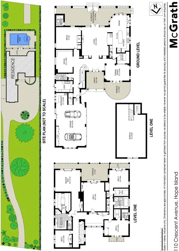 Floorplan of Homely house listing, 110 Crescent Avenue, Hope Island QLD 4212