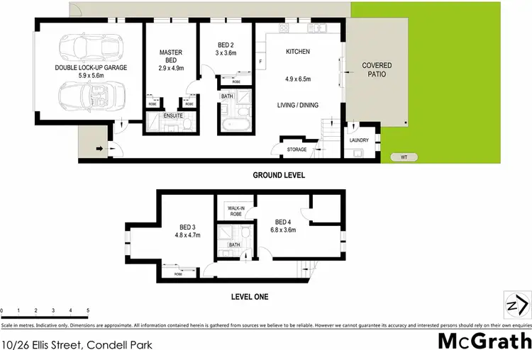 Floorplan of Homely townhouse listing, 14/26 Ellis Street, Condell Park NSW 2200