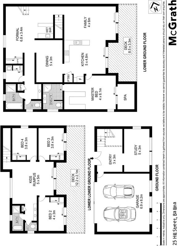 Floorplan of Homely house listing, 25 Hill Street, East Ballina NSW 2478