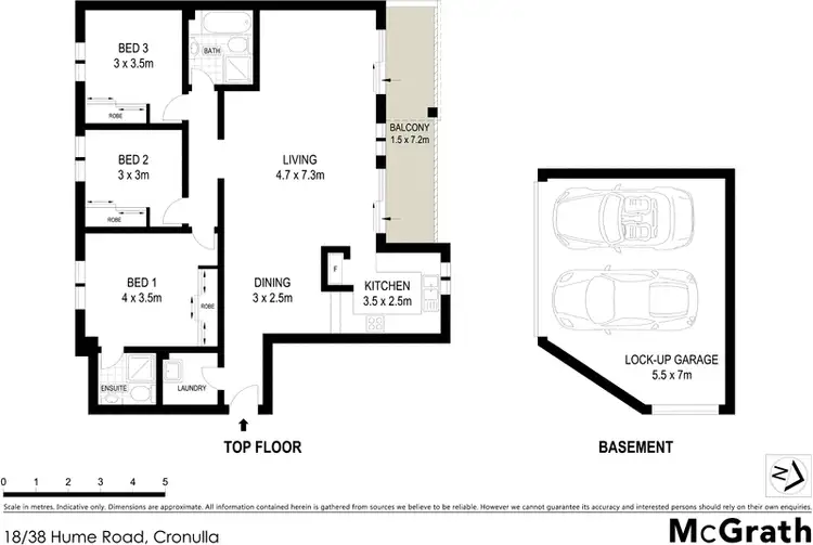 Floorplan of Homely apartment listing, 18/38 Hume Road, Cronulla NSW 2230