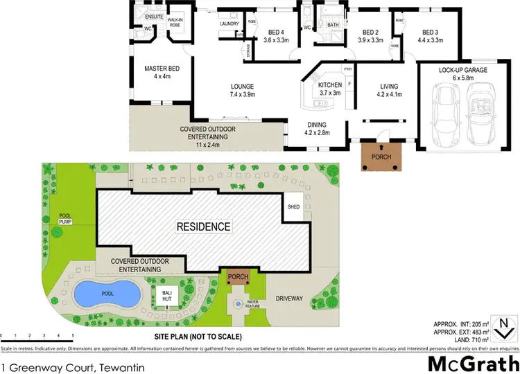 Floorplan of Homely house listing, 1 Greenway Court, Tewantin QLD 4565