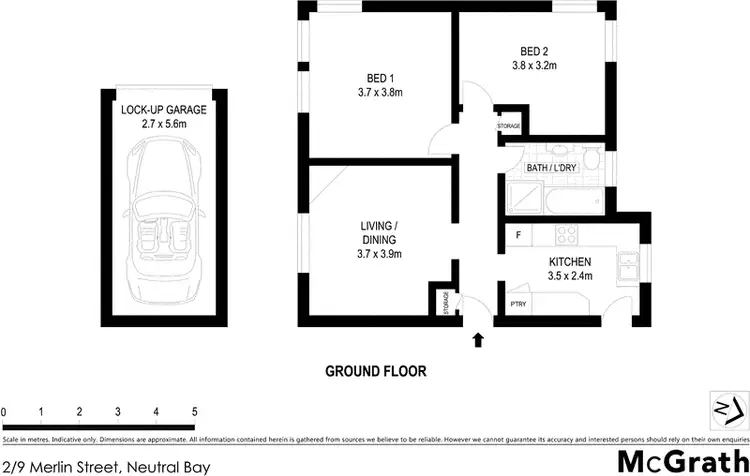 Floorplan of Homely apartment listing, 2/9 Merlin Street, Neutral Bay NSW 2089