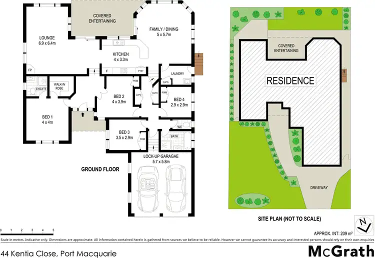Floorplan of Homely house listing, 44 Kentia Close, Port Macquarie NSW 2444