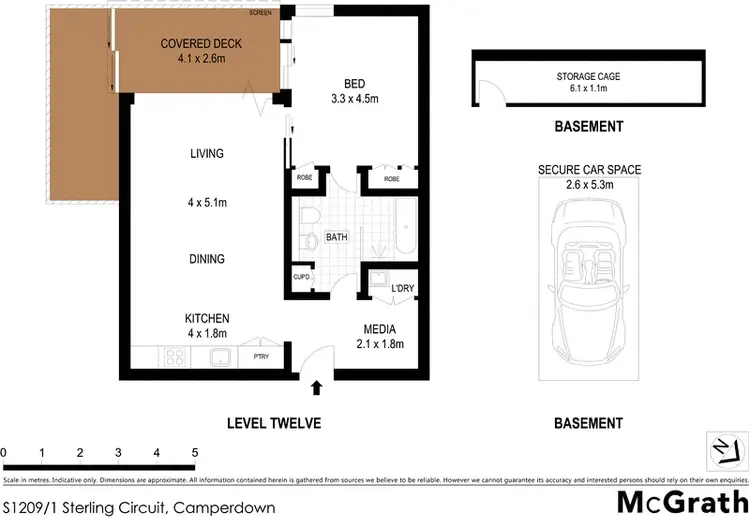 Floorplan of Homely apartment listing, S1209/1 Sterling Circuit, Camperdown NSW 2050