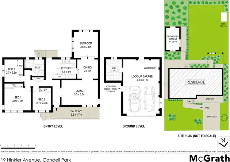 Floorplan of Homely house listing, 19 Hinkler Avenue, Condell Park NSW 2200