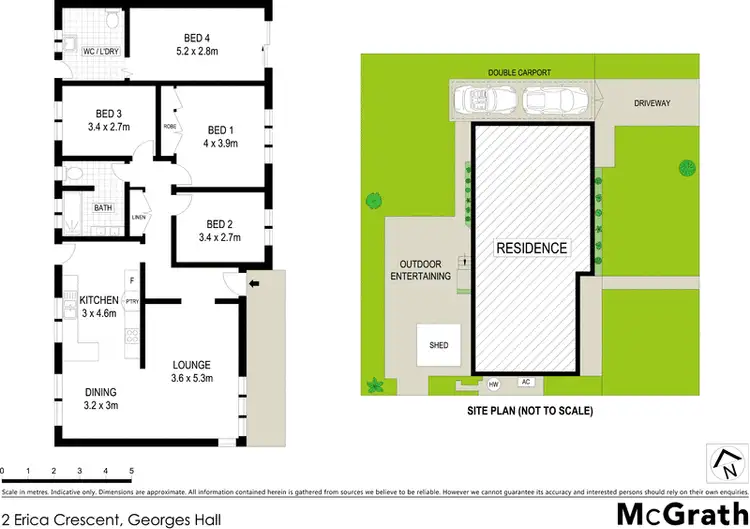 Floorplan of Homely house listing, 2 Erica Crescent, Georges Hall NSW 2198