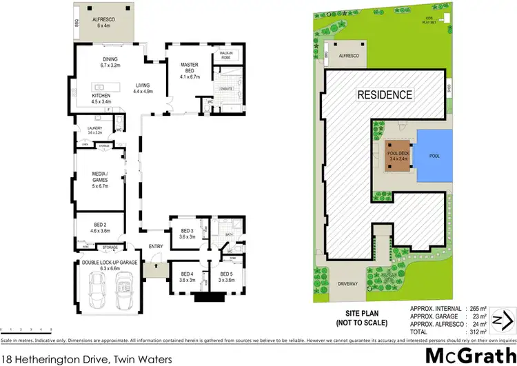 Floorplan of Homely house listing, 18 Hetherington Drive, Twin Waters QLD 4564