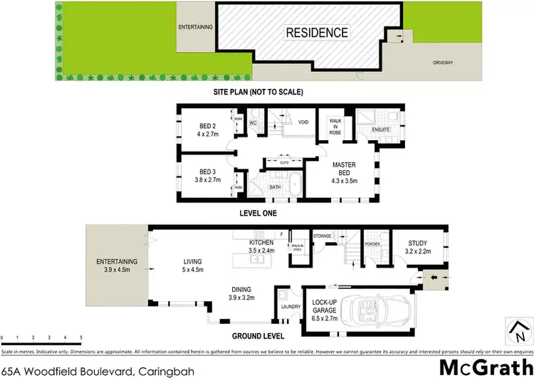 Floorplan of Homely townhouse listing, 65A Woodfield Boulevard, Caringbah NSW 2229