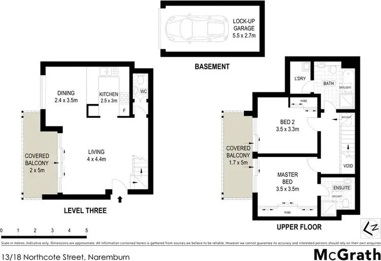 Floorplan of Homely apartment listing, 13/18 Northcote Street, Naremburn NSW 2065