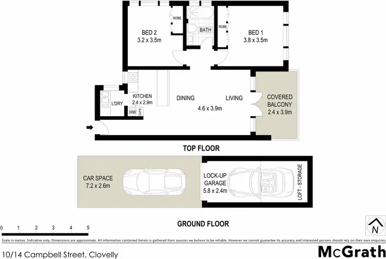 Floorplan of Homely apartment listing, 10/14 Campbell Street, Clovelly NSW 2031