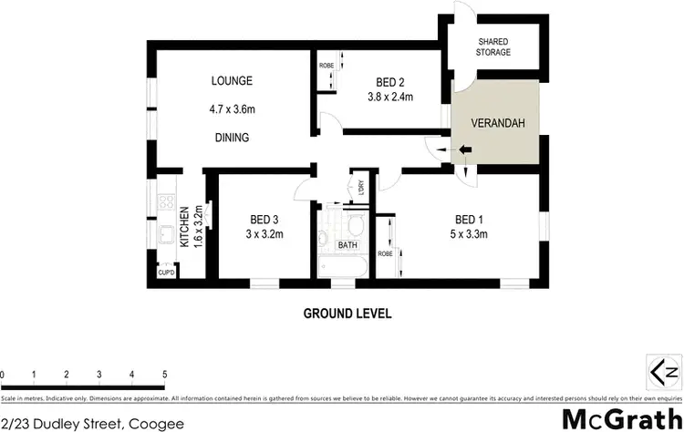 Floorplan of Homely apartment listing, 2/23 Dudley Street, Coogee NSW 2034