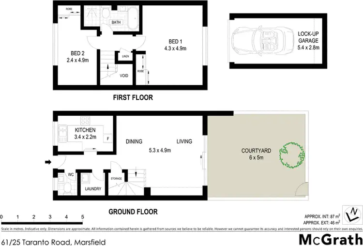 Floorplan of Homely townhouse listing, 61/25 Taranto Road, Marsfield NSW 2122