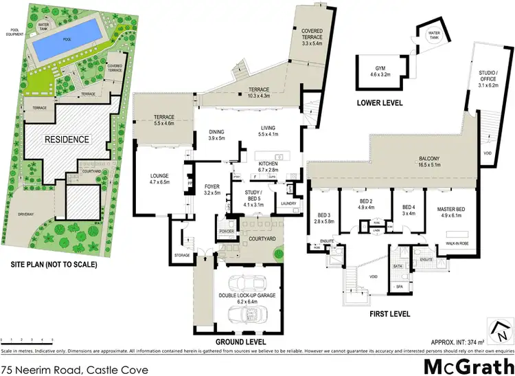 Floorplan of Homely house listing, 75 Neerim Road, Castle Cove NSW 2069