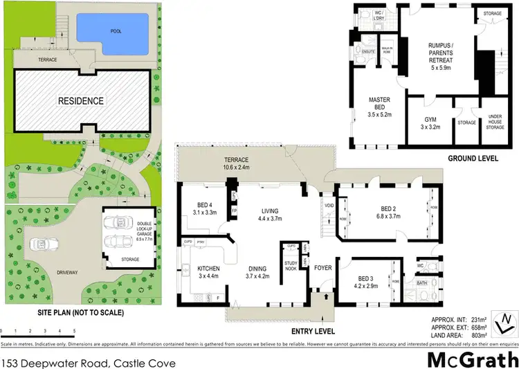 Floorplan of Homely house listing, 153 Deepwater Road, Castle Cove NSW 2069