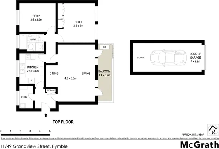 Floorplan of Homely apartment listing, 11/49 Grandview Street, Pymble NSW 2073