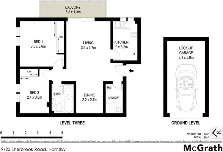 Floorplan of Homely apartment listing, 9/23 Sherbrook Road, Hornsby NSW 2077