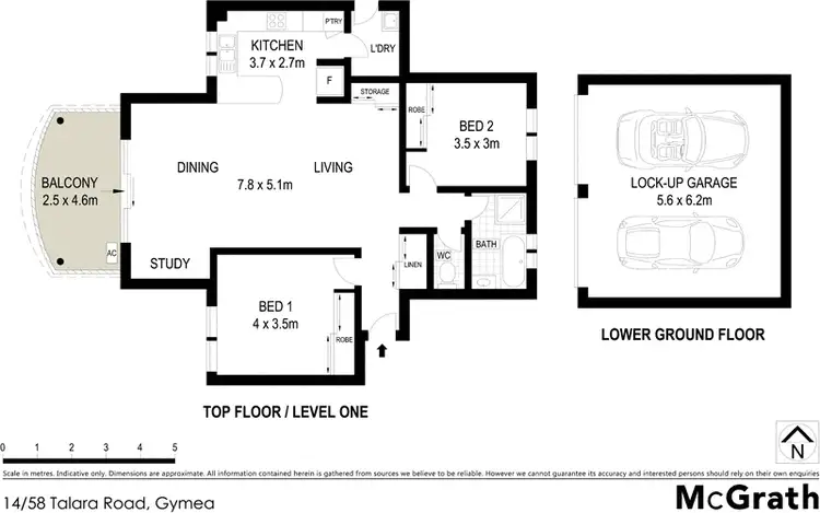 Floorplan of Homely apartment listing, 14/58 Talara Road, Gymea NSW 2227
