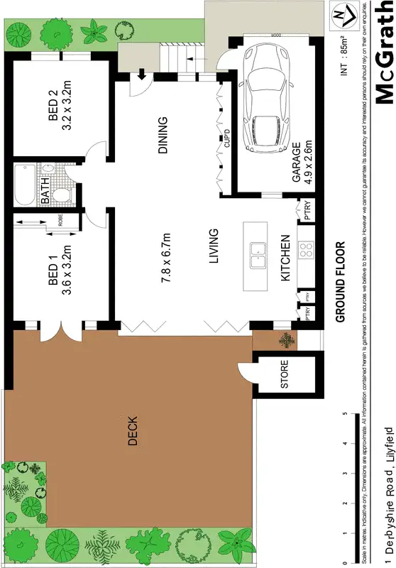 Floorplan of Homely house listing, 1 Derbyshire Road, Lilyfield NSW 2040