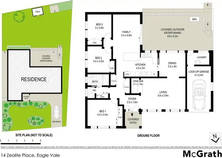 Floorplan of Homely house listing, 14 Zeolite Place, Eagle Vale NSW 2558