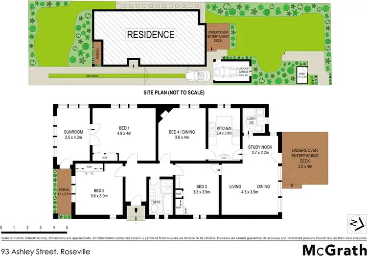 Floorplan of Homely house listing, 93 Ashley Street, Roseville NSW 2069