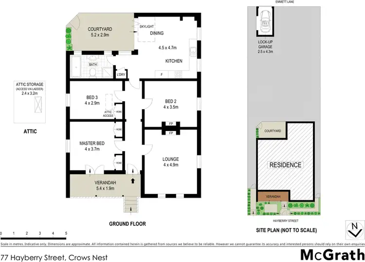Floorplan of Homely house listing, 77 Hayberry Street, Crows Nest NSW 2065
