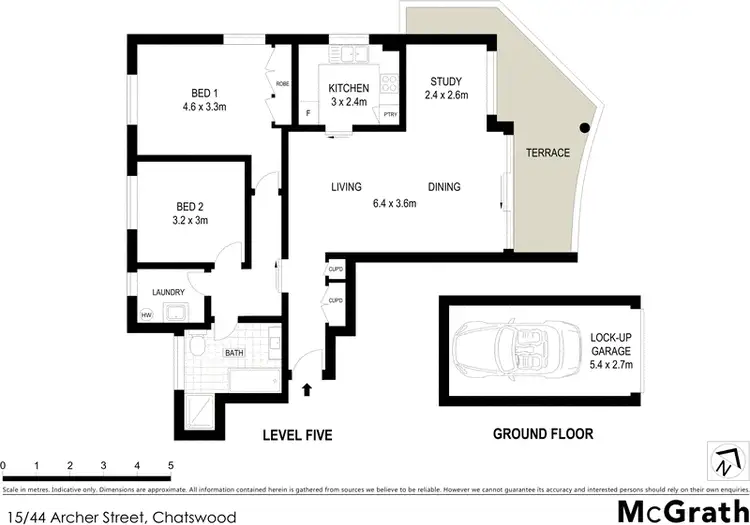 Floorplan of Homely apartment listing, 15/46 Archer Street, Chatswood NSW 2067