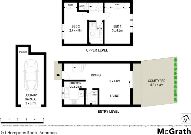 Floorplan of Homely townhouse listing, 9/1 Hampden Road, Artarmon NSW 2064