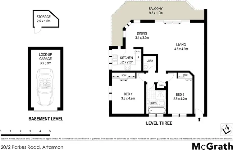 Floorplan of Homely apartment listing, 20/2 Parkes Road, Artarmon NSW 2064