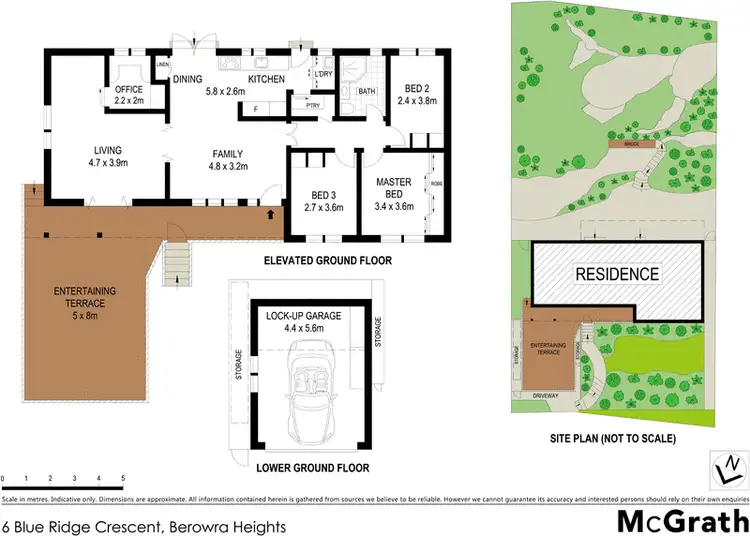 Floorplan of Homely house listing, 6 Blue Ridge Crescent, Berowra Heights NSW 2082