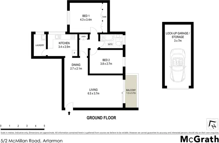 Floorplan of Homely apartment listing, 5/2 McMillan Road, Artarmon NSW 2064