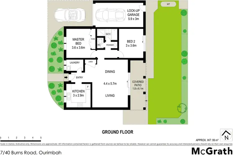 Floorplan of Homely villa listing, 7/40 Burns Road, Ourimbah NSW 2258