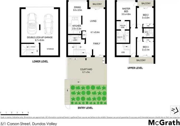 Floorplan of Homely townhouse listing, 5/1 Carson Street, Dundas Valley NSW 2117